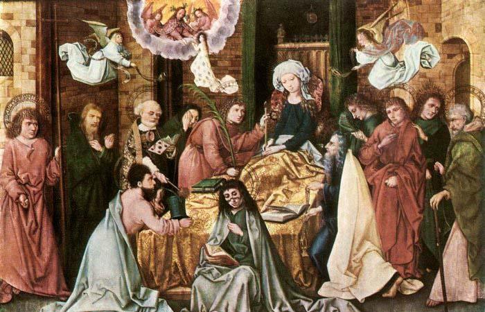 HOLBEIN, Hans the Elder Death of the Virgin Spain oil painting art